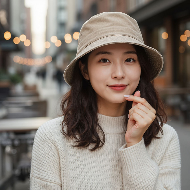 YIEUN 워싱데님모자 남여공용 썬햇 벙거지 등산 낚시 넓은 챙 모자