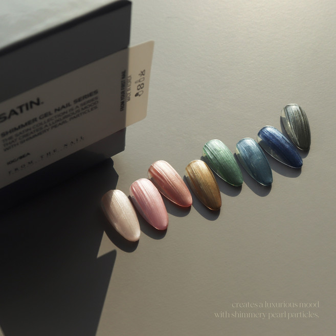 프롬더네일 새틴 8종 단품 (택1) / 세미 메탈 글리터 젤네일, 1개, 10ml, FU.40