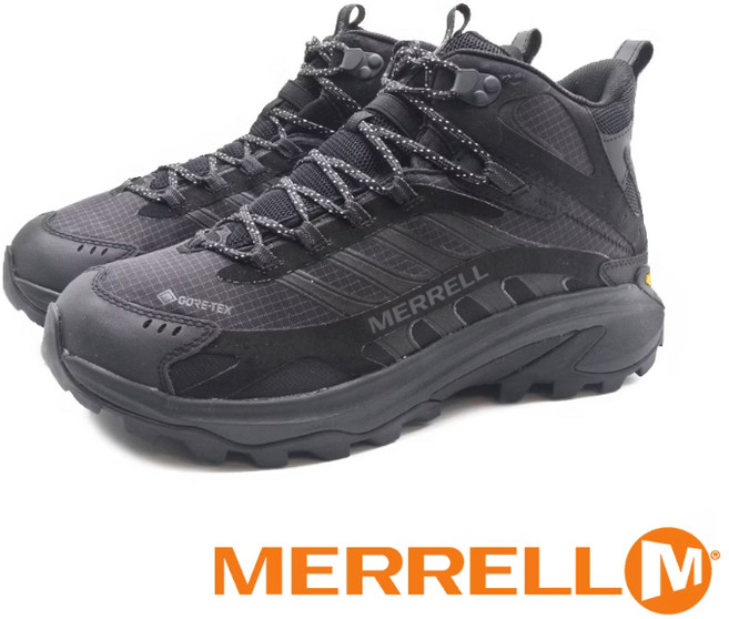 【Merrell】男 MOAB SPEED 2 MID GTX 中筒登山鞋 黑色 NO.037501