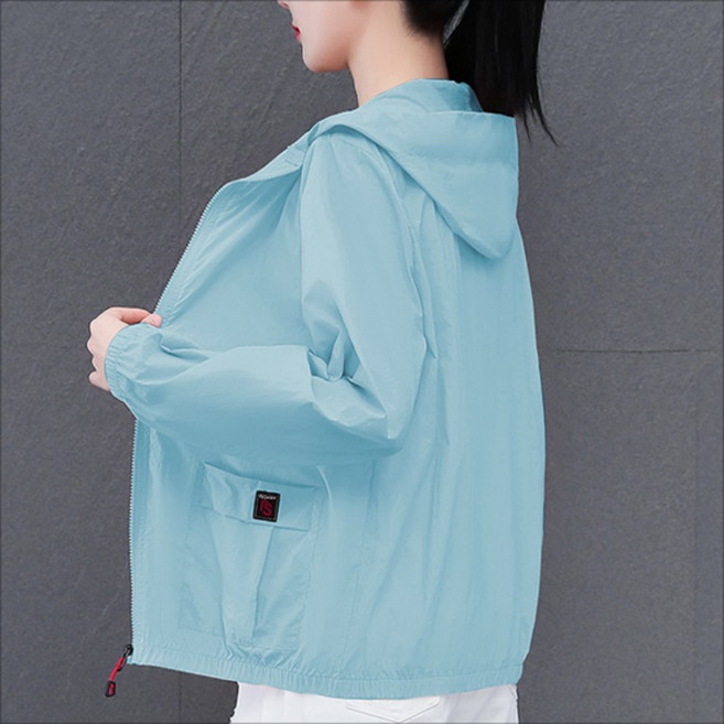 防晒衣女夏季新款輕薄超薄透氣防紫外線冰絲騎車防晒服上衣女裝防曬衣涼感外套防曬衫冰絲外套防曬外套防曬薄外套