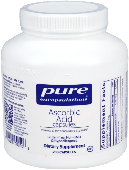 퓨어인캡슐레이션 아스코르빅 애시드 캡슐, 1개, 250정 - 쿠팡