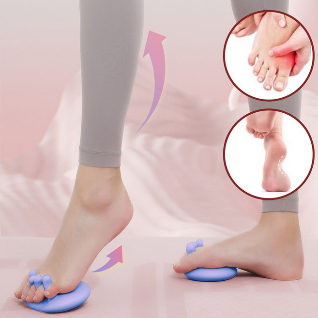 바디깎이 발가락 지압 족저근막 하루10분 스트레칭 아치 슬리퍼 운동기구, 베이비블루, 1개