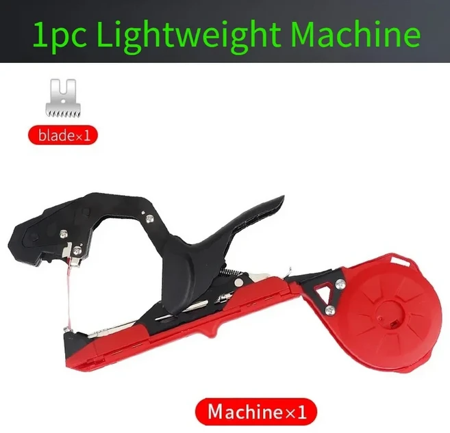 정원용 손묶음기 식물 경량 도구 테이프 (야채 포도 토마토 오이용), 01 1PC Machine Red