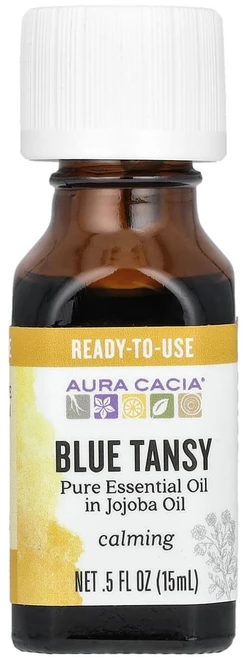 아우라카시아 호호바 오일 속에 순수 에센셜 오일 블루 탠지 15ml(0.5fl oz), 1개, 15ml - 쿠팡