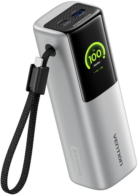벤션 POWERHIVE PD PPS 노트북 고속충전 대용량 보조배터리 165W 20000mAh 3C CCC 인증 버전 삼성 초고속 충전 3.0 지원 FKF, 실버, FKFI0(CCC인증버전)