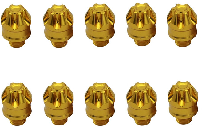 발통마켓 오토바이 백미러 볼트 마감볼트 10mm, 골드(정방향), 10개