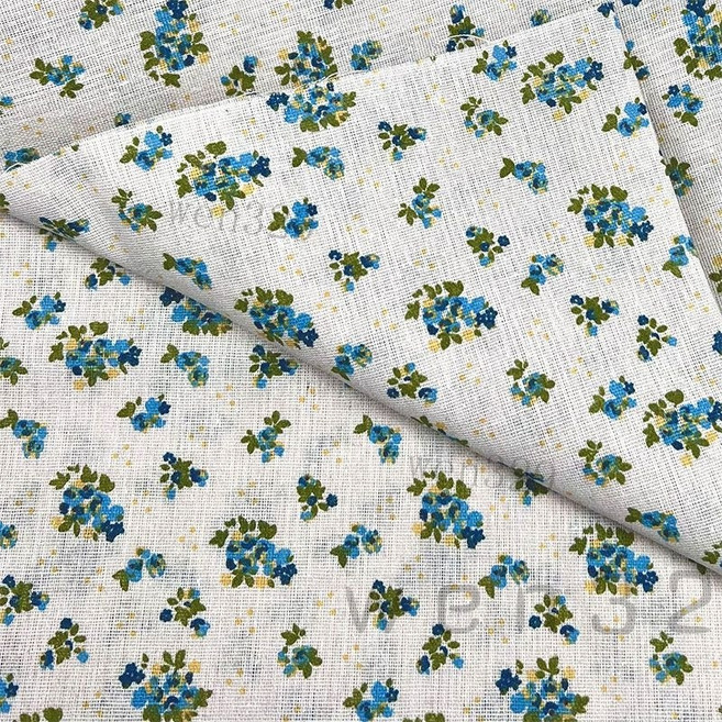 棉麻小清新長方形桌布/茶几布/餐桌布 ins風書桌布/學生宿舍桌布, 1個, 田園景色,100 * 150cm