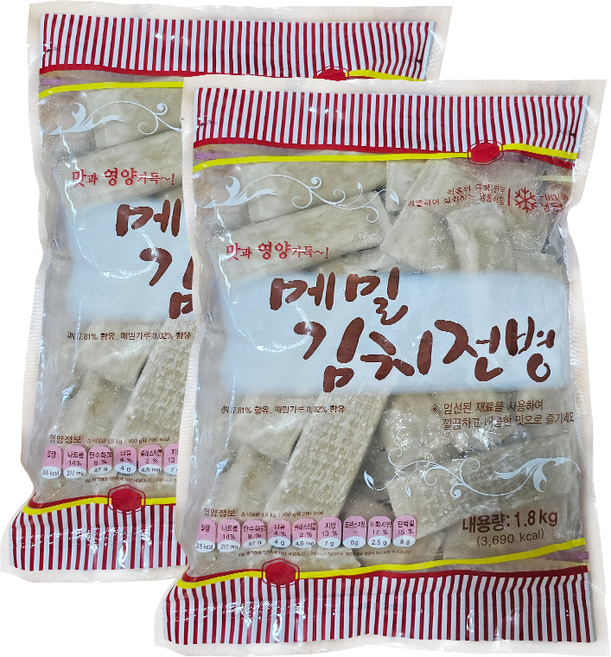 스마일유통 맛있는 대영 메밀김치전병, 2개, 1.8kg