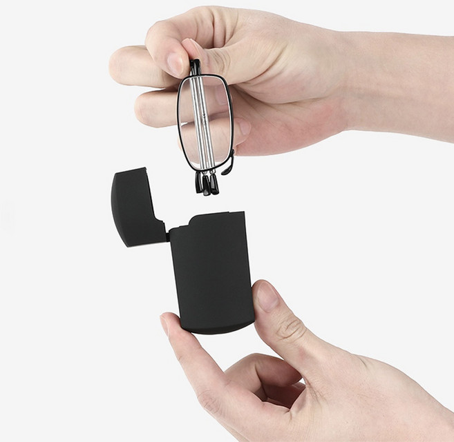 데코 3단 접이식 휴대용 돋보기 안경테 (렌즈없음)