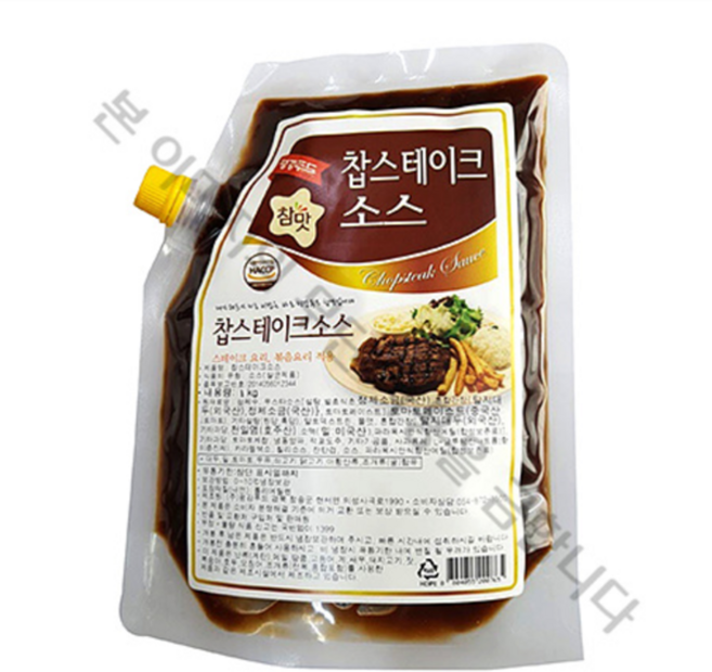 평강푸드 찹스테이크소스, 1개, 1kg
