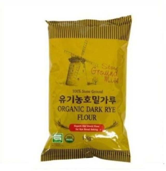 유기농 호밀가루, 1kg, 1개