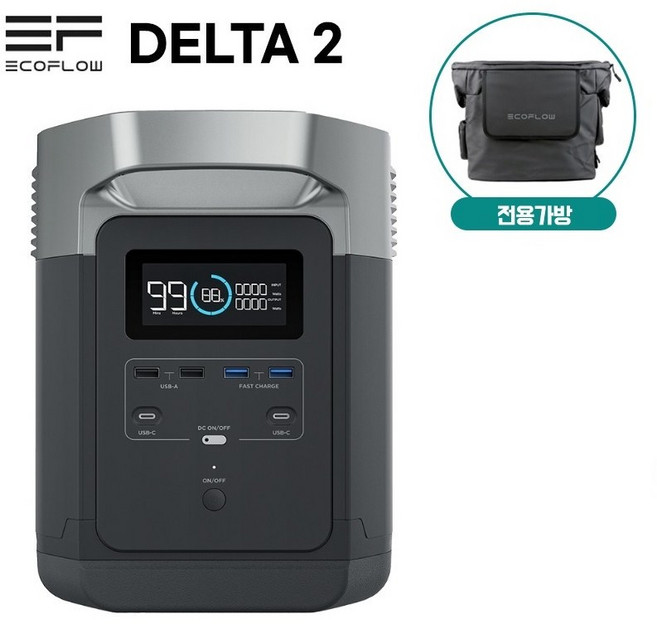 에코플로우 델타 EF DELTA 1300 휴대용 파워스테이션 대용량배터리 1800W 1260Wh 리튬이온 고속충전 캠핑 낚시 차박 드론 야외작업용