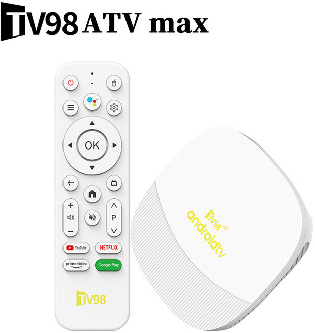 PYHO TV 셋톱박스 4K WiFi 안드로이드 TV케이스, 1개, TV98 ATV max(2G+16G)