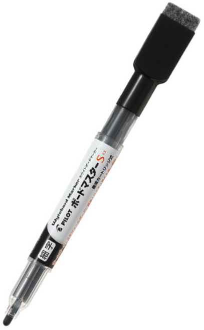PILOT 百樂 P-WMBSE-15F 可換卡水白板筆 細字 1.3mm, 1個裝, 黑, 黑