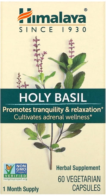 Himalaya 홀리 바실 60 채식 캡슐, 1개, 60정 - 쿠팡