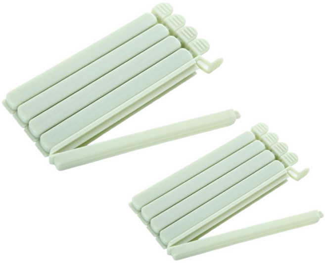 안젤로 밀봉클립 밀봉집게, 1세트, [그린] 소형 5P+대형5P