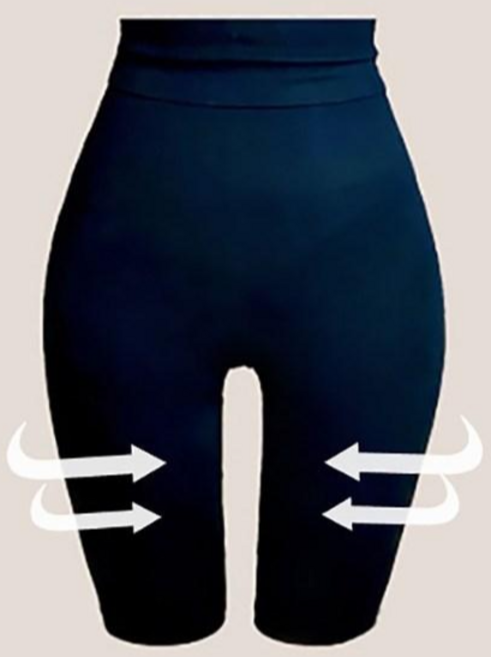 허벅지 압박 보정 5부 속바지 속치마 반바지 하이웨스트 복부 뱃살 속옷