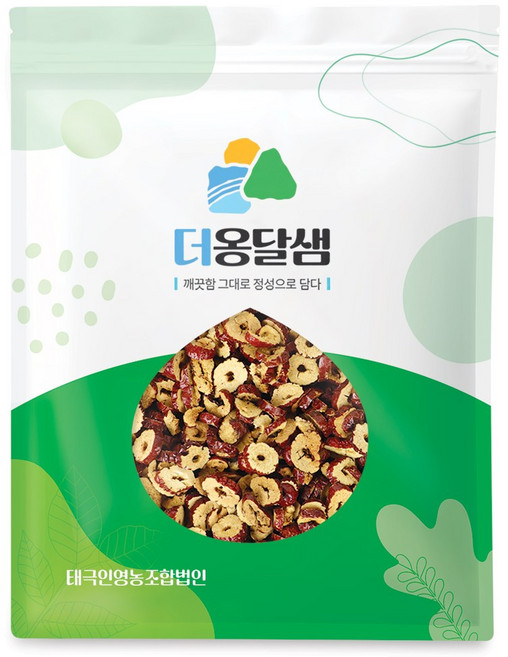 더옹달샘 깨끗하게 말린 대추칩 1kg 대추슬라이스 대추과자, 1개