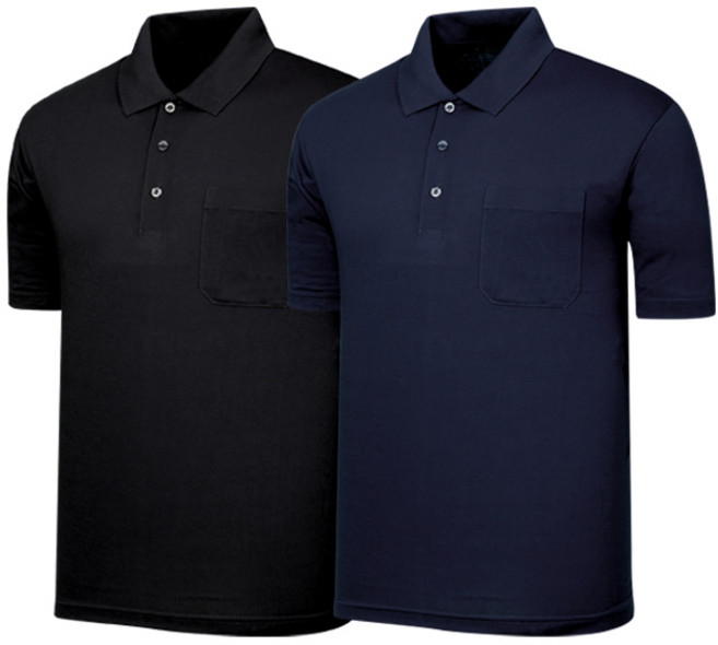 1+1 나인앤나인 무지 30수 면 카라 여름 반팔 티셔츠(2장)