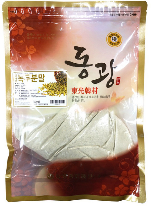 [동광한방몰] 녹두분말/국내산, 1개, 500g