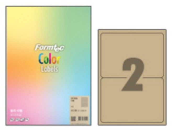 폼텍 크라프트라벨2칸 LK-3120 10매, 단일 1장당 칸 수