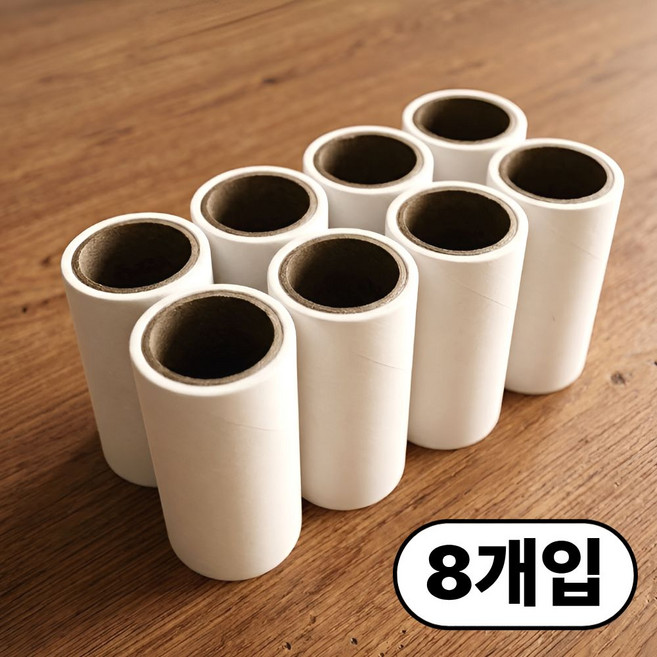 도토리컴퍼니 미니 돌돌이 휴대용 테이프클리너 리필, 8개