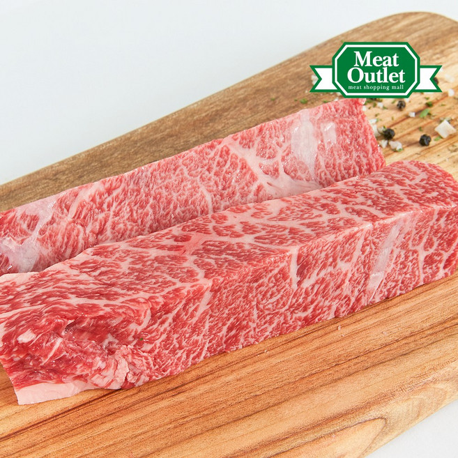 미트아울렛 숙성 냉장 와규 눈꽃갈비살(진갈비살) 스테이크 300g 호주산, 1개