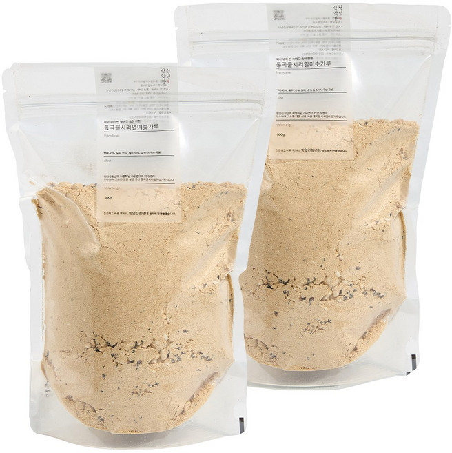 방앗간청년 쪄서 볶은 국산 100% 통곡물시리얼미숫가루 선식, 2개, 500g