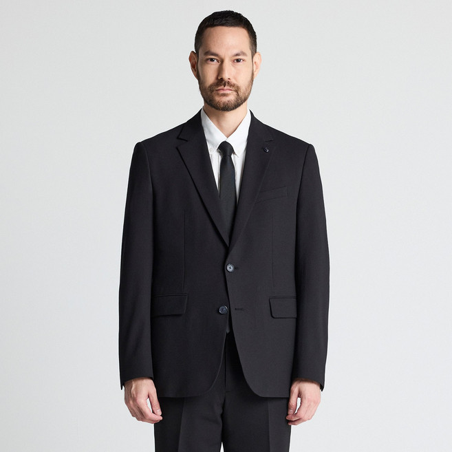 [STCO] 남성 여름 냉감소재 활동성 좋은 수트 세트 클래식핏 블랙