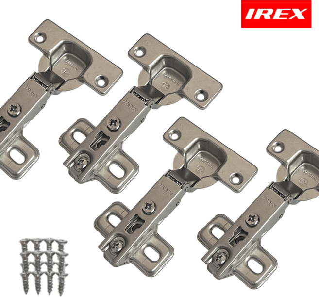 철부자 IREX 싱크대 경첩 15t(550W/5SB) 18t(550SHN/OSA) 아웃도어 경첩, 4개, 18T