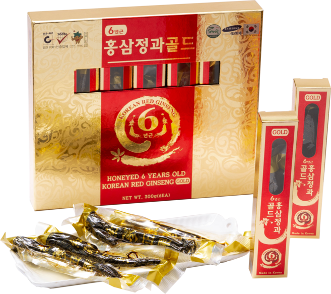 [가정의달 선물] 6년근홍삼정과골드 50g x 6뿌리(300g) (Live 특별 판매가), 50g x 6뿌리 (300g)