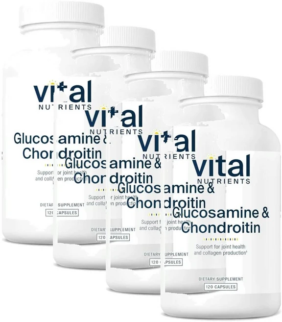 바이탈 뉴트리언츠 글루코사민 앤 콘드로이틴 캡슐 Vital Nutrients Glucosamine & Chondroitin, 120정, 4개 - 쿠팡