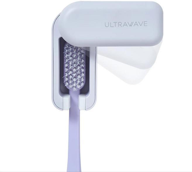 울트라웨이브 휴대용 칫솔살균기 방수 물세척 무선 초경량, 라벤더, 스윙 Swing