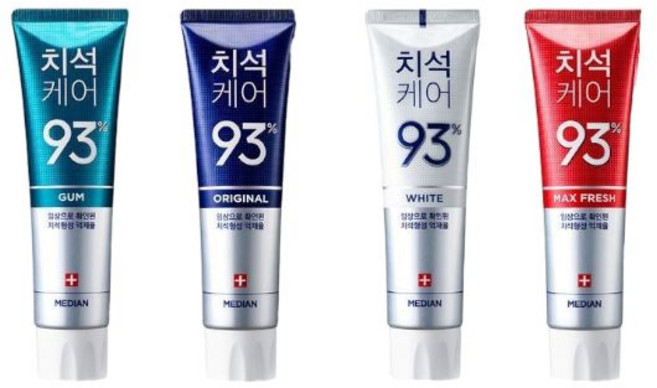 메디안 치석 불소 치약 120g 6입 sn