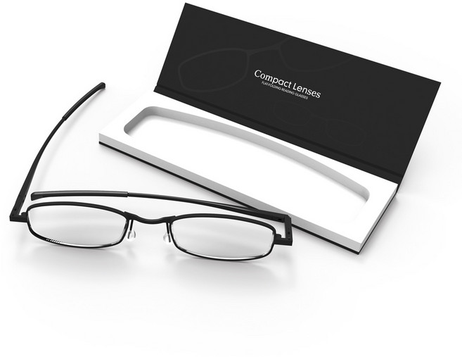 이프디자인 컴팩트 돋보기 - 제트(블랙), 1개