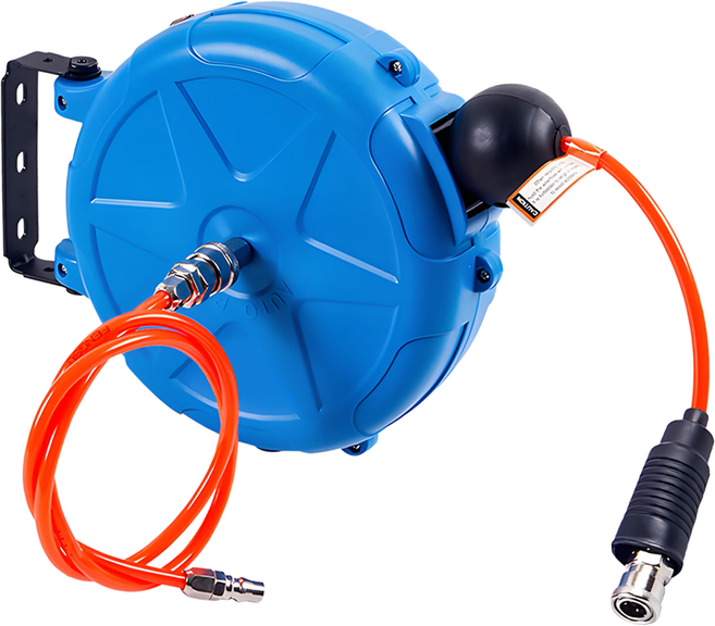 kroshine 자동 에어릴 에어호스 릴 벽걸이 8mm x 10m, 1개