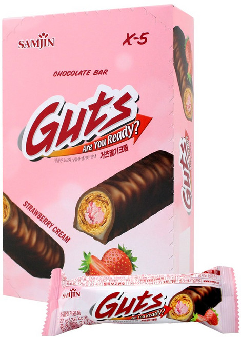 x-5 거츠 딸기 크림 초코바 (27gx12개입), 1세트, 324g