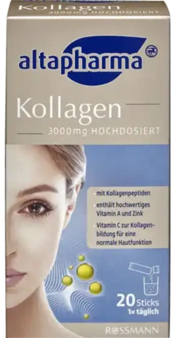 Rossmann 알타파마 마시는 콜라겐 고용량 3000mg 스틱 20개 자몽맛 - 쿠팡