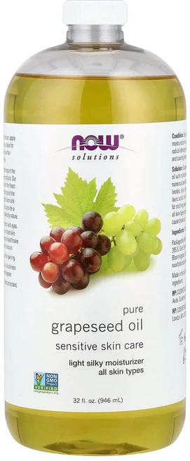 나우 푸드 솔루션즈 퓨어 포도씨 오일 모든 피부 타입용 946ml (32 fl oz) NOW-07711 - 쿠팡