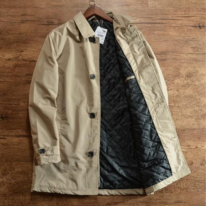 겨울 코트 남성 누빔 방수 방풍 보온 코트 - k496