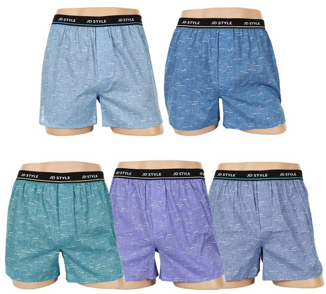 제임스딘 남성 아웃밴드 베이직 순면 트렁크 5종세트