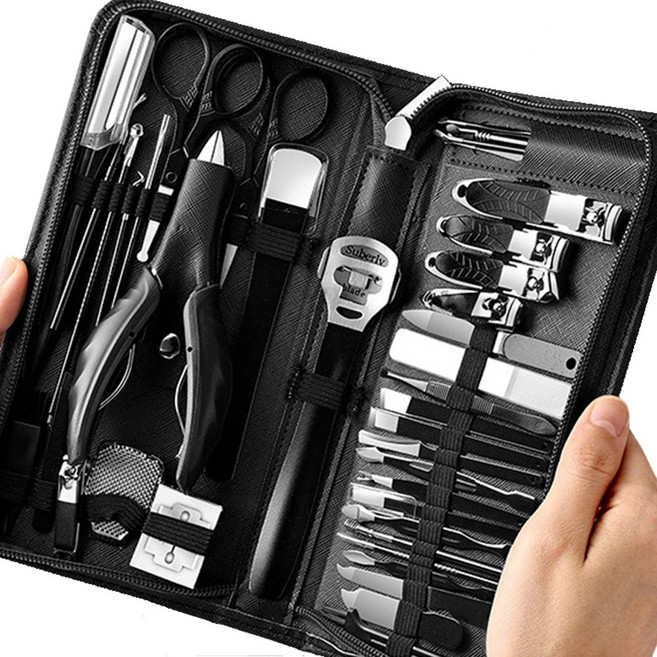 삼삼이삼 손톱깎이 40종 세트 바디케어 풋케어 네일케어 귀이개, 1세트, 블랙