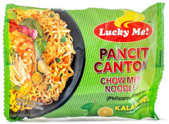필리핀 라면 Lucky Me 판싯칸톤 깔라만시 *6개묶음, 6개