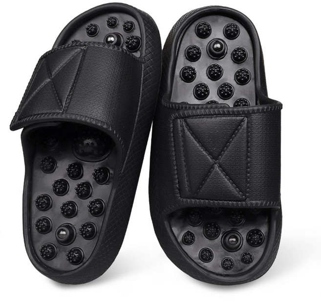 발캉스 남여공용 붓기 자석 혈자리 자극 다이어트 마사지 혈액순환 기능성 소프트 지압 슬리퍼