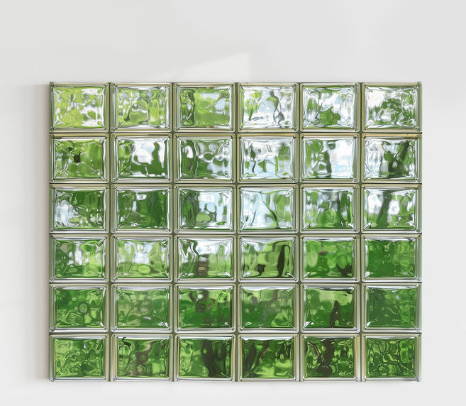 [인메이블] 유리블럭 창문 그림액자 8종 거실 인테리어 캔버스액자 메탈액자 인테리어 풍수 거실 사무실 벽 대형, 06.Green-Refresh, 포스터+[화이트]메탈액자, 12호[60.6x50cm]