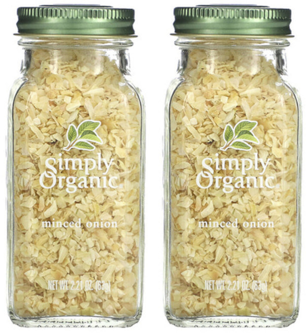 Simply Organic 심플리 오가닉 다진 양파 Minced Onion 63g x2병