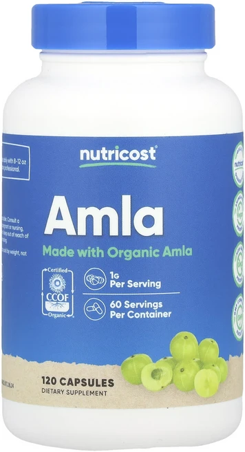 Nutricost 암라 1g 캡슐 120정(캡슐당 0.5g), Nutricost암라1g캡슐120정캡슐당05g, 1개, 120정 - 쿠팡