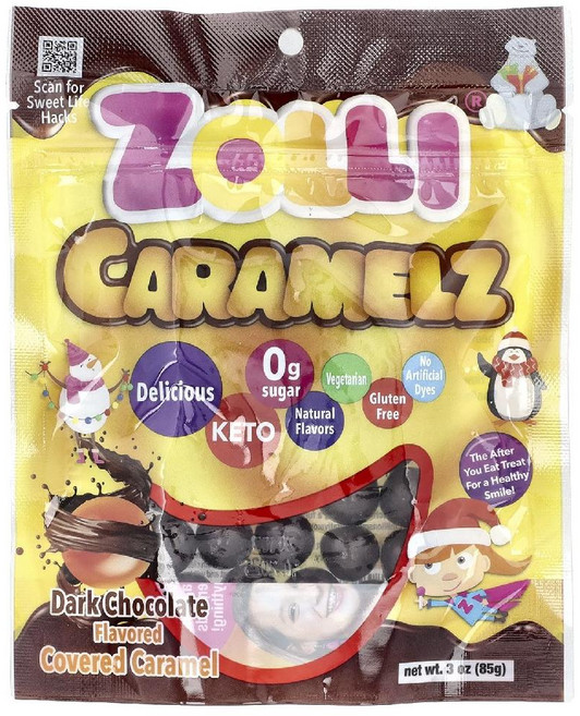 졸리팝스 초콜릿 Caramelz 다크초콜릿 85g