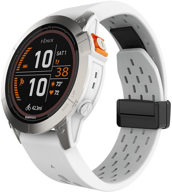 별다섯 가민 퀵핏 스트랩 26mm 인스팅트 3 50mm 2X / 택틱스 8 51mm 7 / 피닉스 8 51mm 7X 6X 5X / 디센트 MK 3 51mm 1 2, 메쉬 스포츠 실리콘 화이트