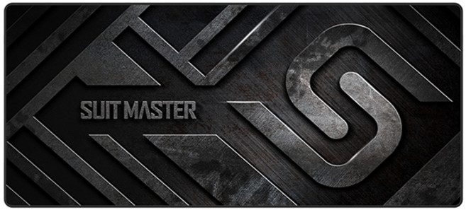 앱코 SUITMASTER GSM-350B 게이밍 장패드 블랙, 1개